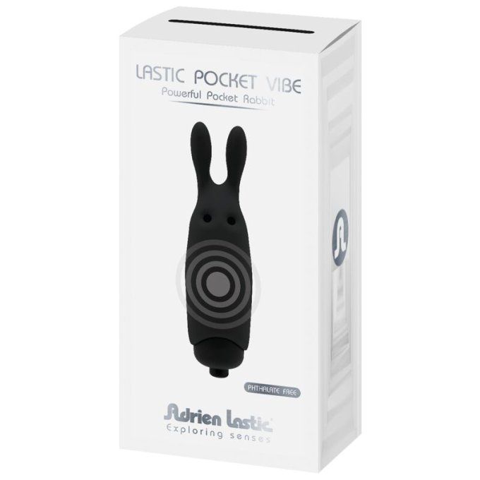 ADRIEN LASTIC - VIBRATEUR LASTIC POCKET LAPIN NOIR