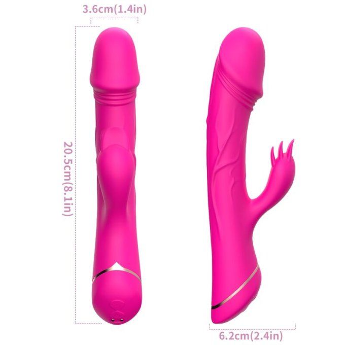 ARMONY - GODE VIBRATEUR LAPIN SILICONE FUCHSIA OU VIOLET