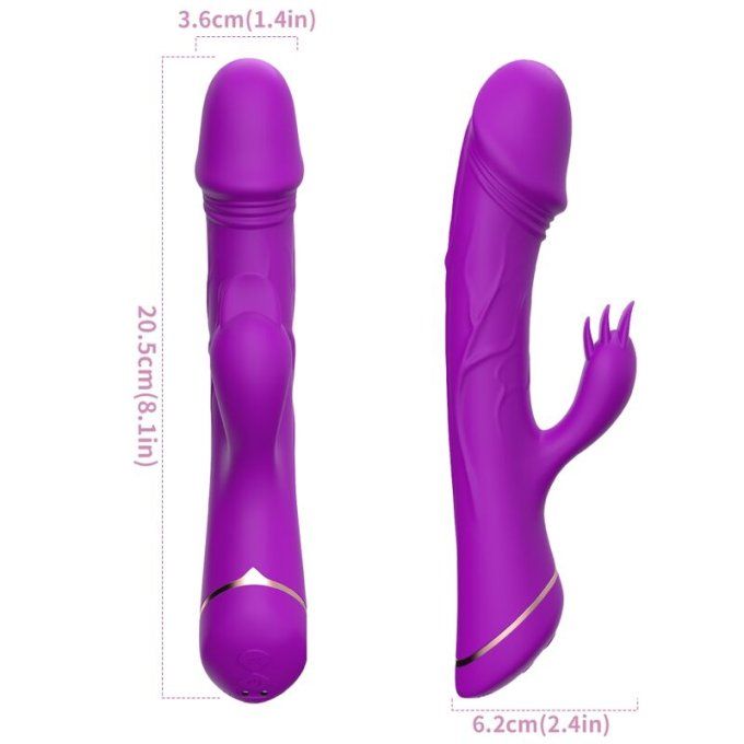 ARMONY - GODE VIBRATEUR LAPIN SILICONE FUCHSIA OU VIOLET