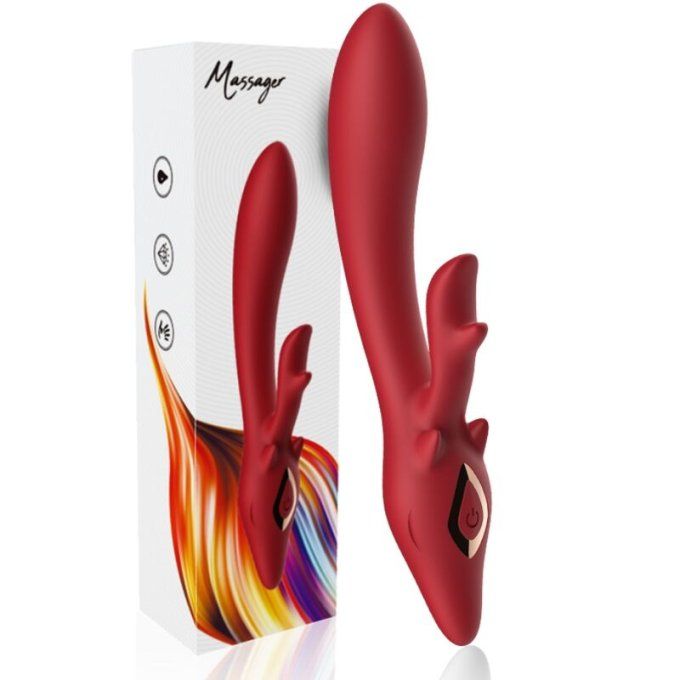 ARMONY - VIBRATEUR ELK RABBIT COURBE ROUGE