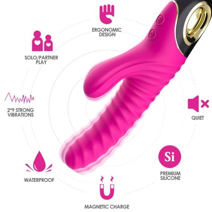 ARMONY - VIBRATEUR ETERNITY SILICONE FUCHSIA OU VIOLET