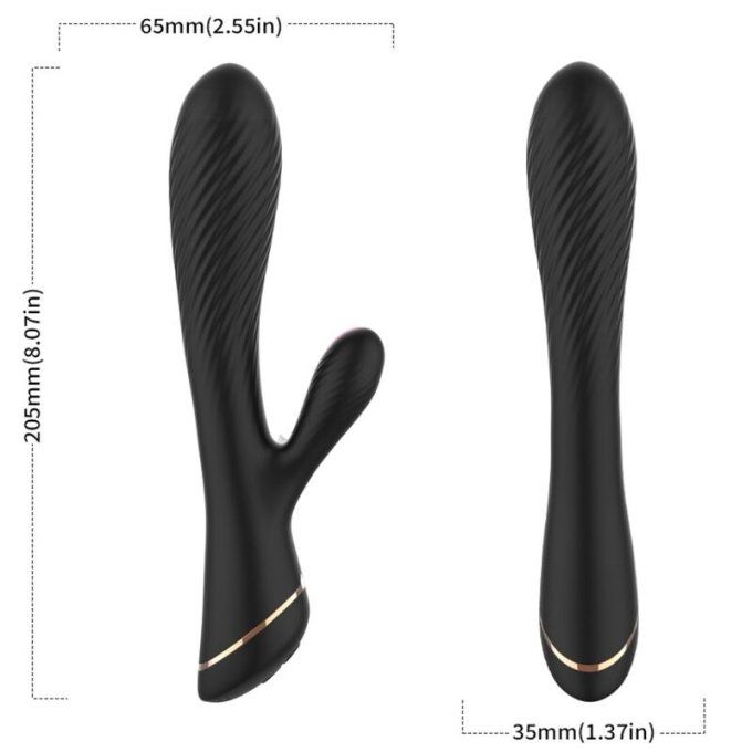 ARMONY - VIBRATEUR RABBIT SILICONE NOIR