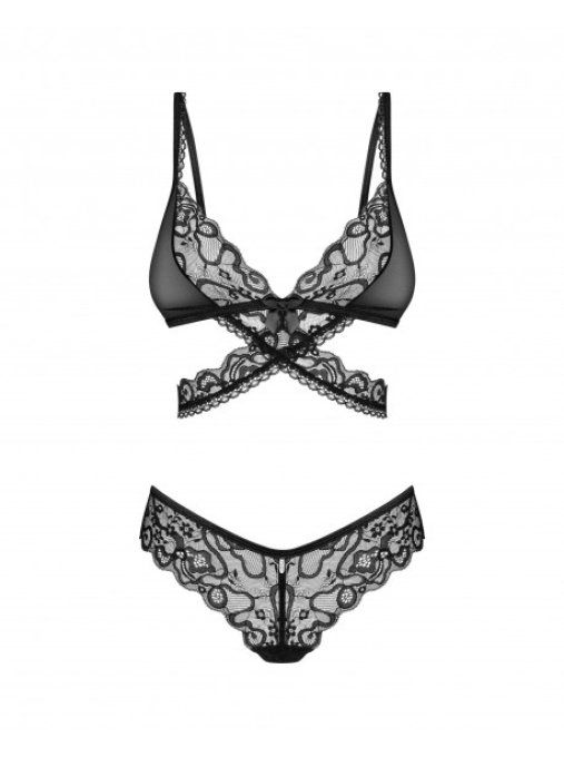 OBSESSIVE - BLOMENTIS ENSEMBLE 2 PIECES NOIR