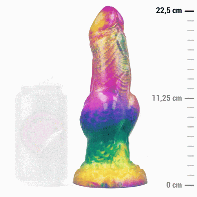 EPIC - GODE IRIS AVEC TESTICULES ARC-EN-CIEL DE PLAISIR