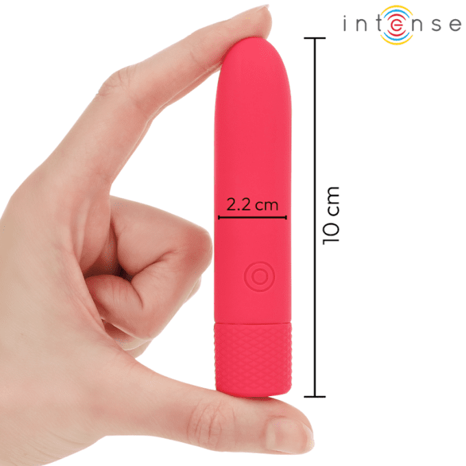 INTENSE - SYMONE BULLET VIBRANT RECHARGEABLE USB 8 VIBRATIONS ROUGE