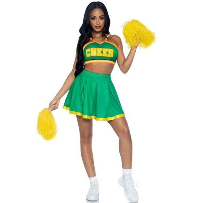 LEG AVENUE - COSTUME POM-POM GIRLS VERT