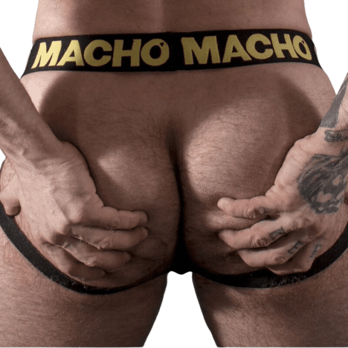 MACHO - MX25AC JOCK CUIR JAUNE