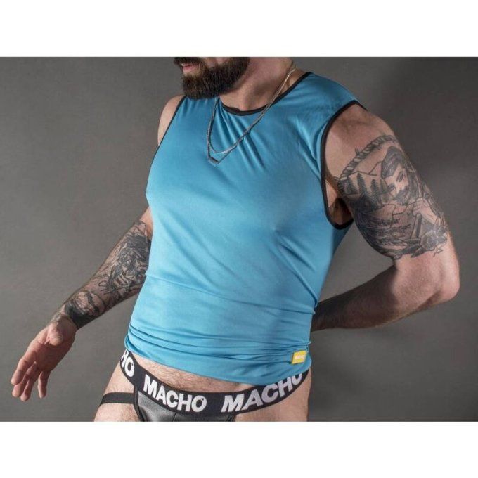 MACHO - T-SHIRT BLEU