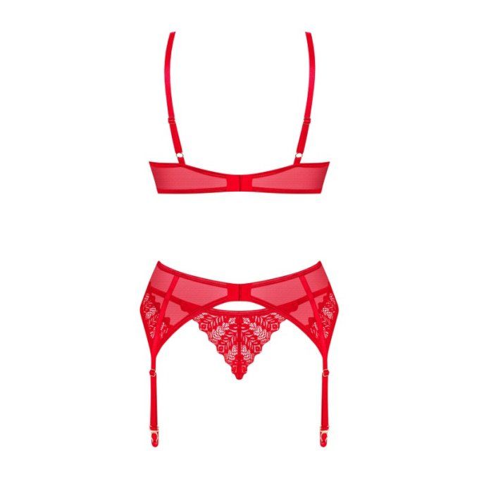 OBSESSIVE - INGRIDIA ENSEMBLE TROIS PIÈCES ROUGE