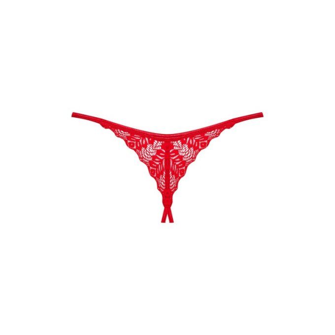 OBSESSIVE - STRING INGRIDIA CROCHLESS ROUGE