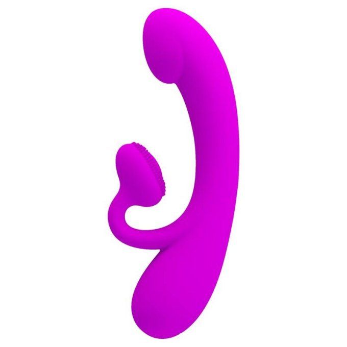 PRETTY LOVE - VIBRATEUR SINCERE ET VENTOUSE DE CLITORIS SILICONE VIOLET