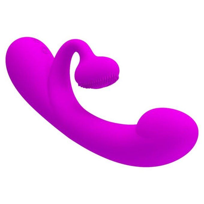 PRETTY LOVE - VIBRATEUR SINCERE ET VENTOUSE DE CLITORIS SILICONE VIOLET