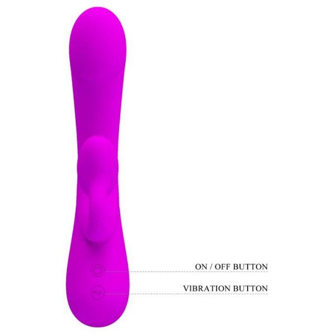 PRETTY LOVE - VIBRATEUR SINCERE ET VENTOUSE DE CLITORIS SILICONE VIOLET