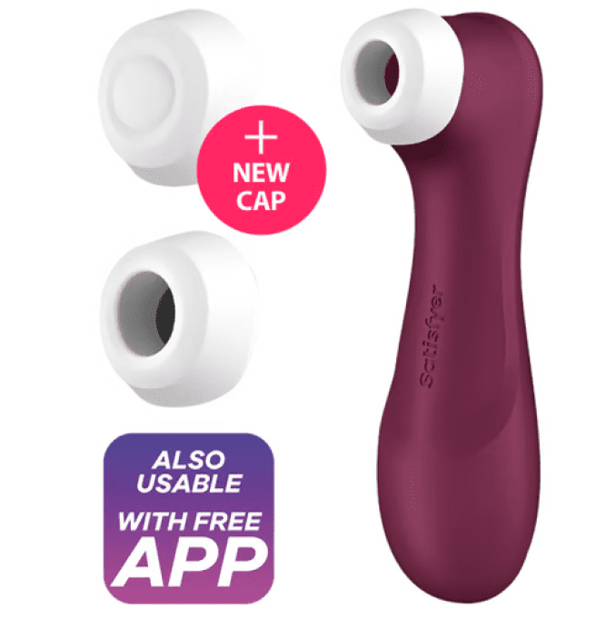 SATISFYER - PRO 2 GENERACIÓN 3 VIN ROUGE BLUETOOTH ET APPLICATION