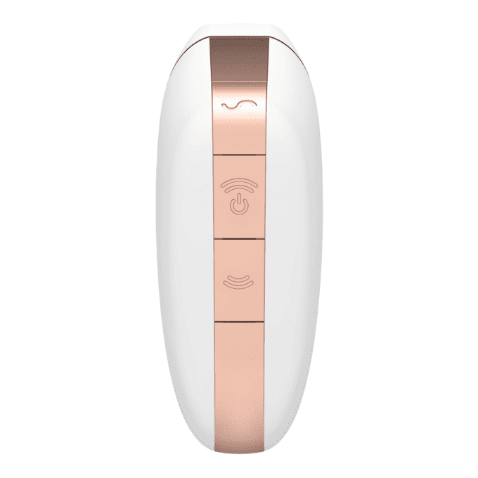 SATISFYER - STIMULATEUR ET VIBRATEUR AIR LOVE TRIANGLE BLANC