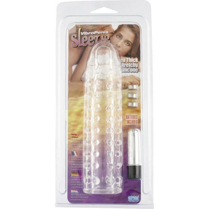 SEVEN CREATIONS - COUVRE-PÉNIS AVEC VIBRATION TRANSPARENTE