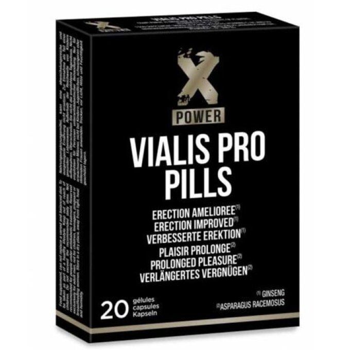 X POWER - VIALIS PRO ERECTION AMÉLIORÉE 20 PILULES