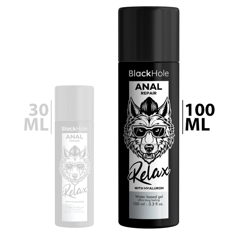 BLACK HOLE - RÉPARATION ANAL À BASE D''EAU RELAX AVEC HYALURON 100 ML1