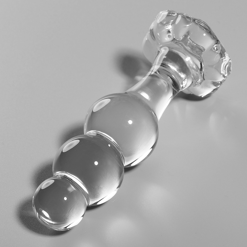 NEBULA SERIES BY IBIZA - MODÈLE 1 BOUCHON EN VERRE BOROSILICATE TRANSPARENT 10.5 CM -O- 3 CM1