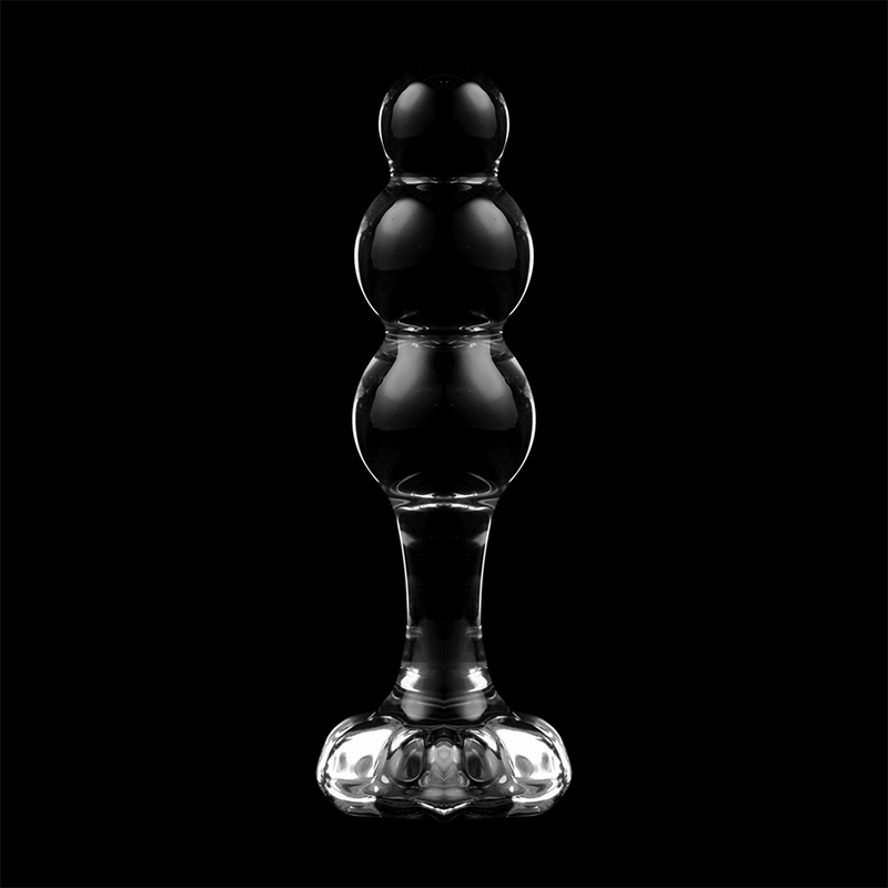 NEBULA SERIES BY IBIZA - MODÈLE 1 BOUCHON EN VERRE BOROSILICATE TRANSPARENT 10.5 CM -O- 3 CM5
