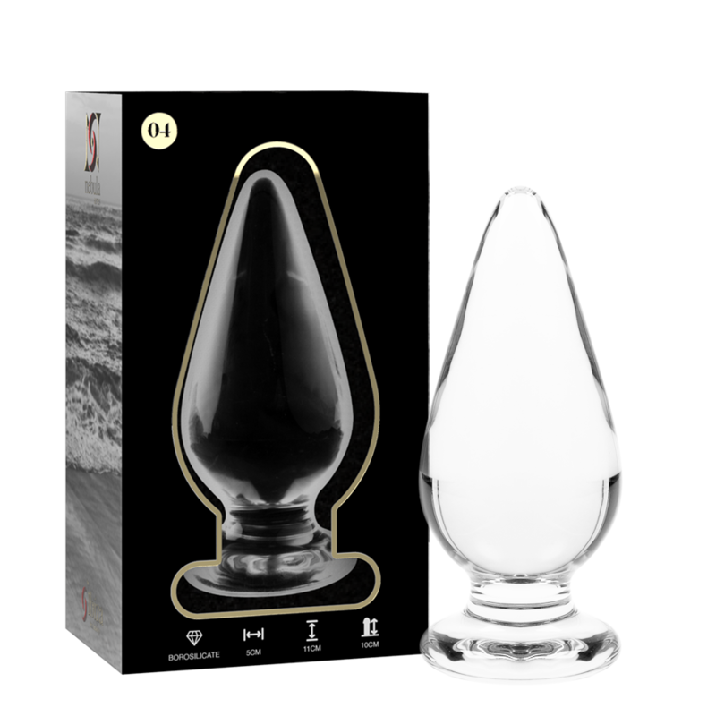 NEBULA SERIES BY IBIZA - PLUG ANAL MODÈLE 4 VERRE BOROSILICATE CLAIR 11 CM -O- 5 CM1