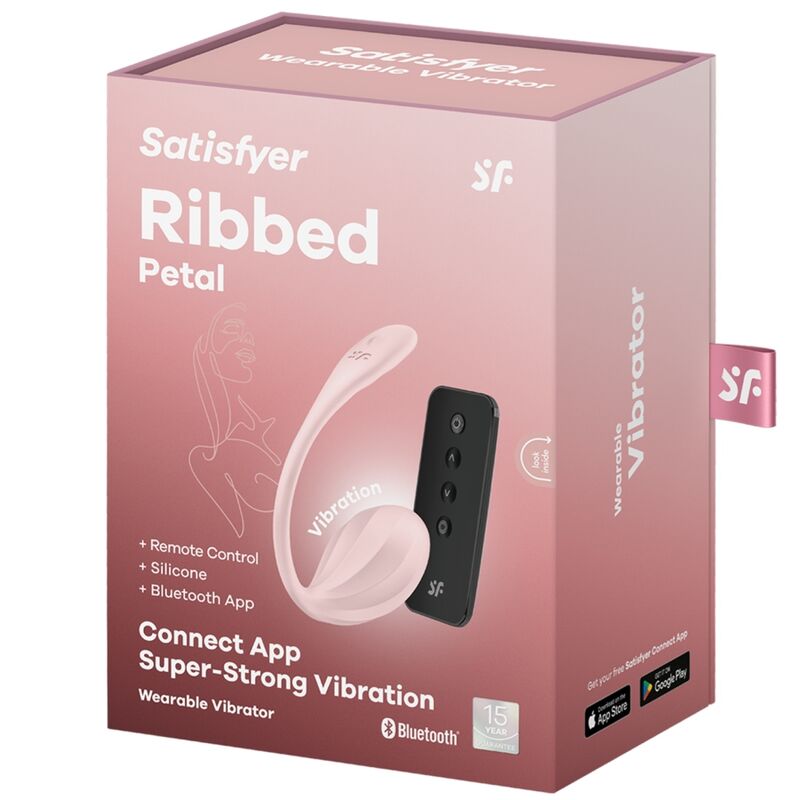 SATISFYER - RIBBED PETAL STIMULATEUR À DISTANCE G POINT ROSE6