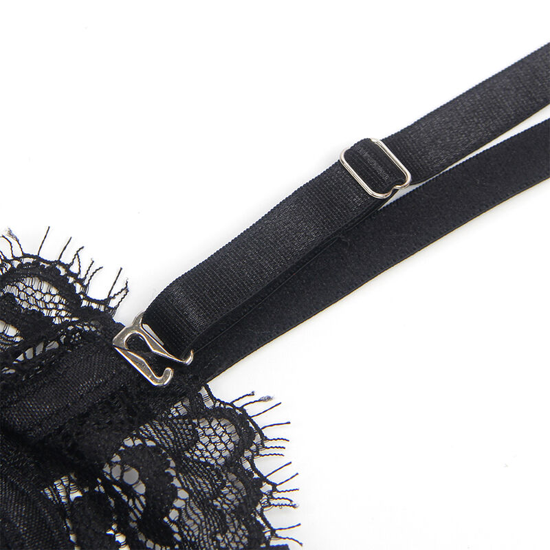 SUBBLIME - 955496 BODY EN DENTELLE AVEC NŒUDS ET JARRETELLES NOIR6