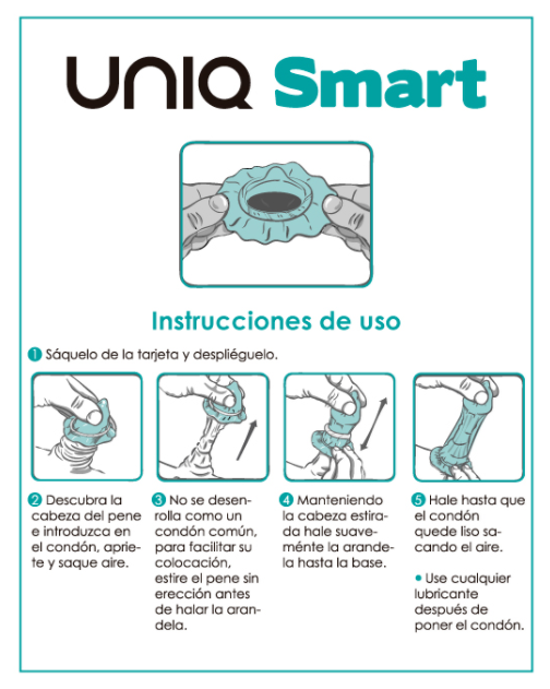 UNIQ - SMART LATEX FREE PRE-ERECTION CONDOMS 3 UNITS1