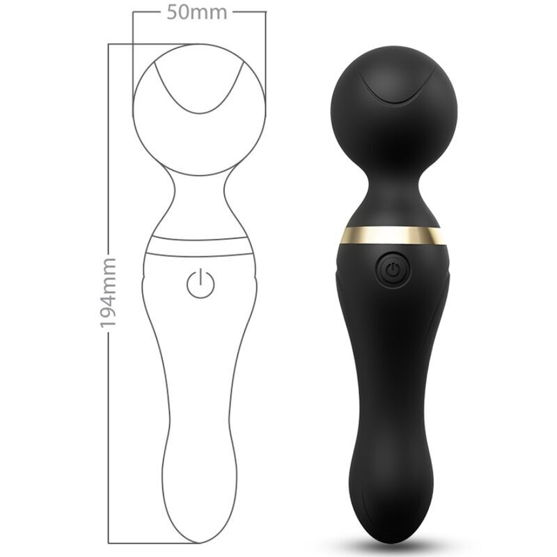 ARMONY - FREEZA MASSAGER & VIBRATEUR TÊTE SUPER FLEXIBLE NOIR1