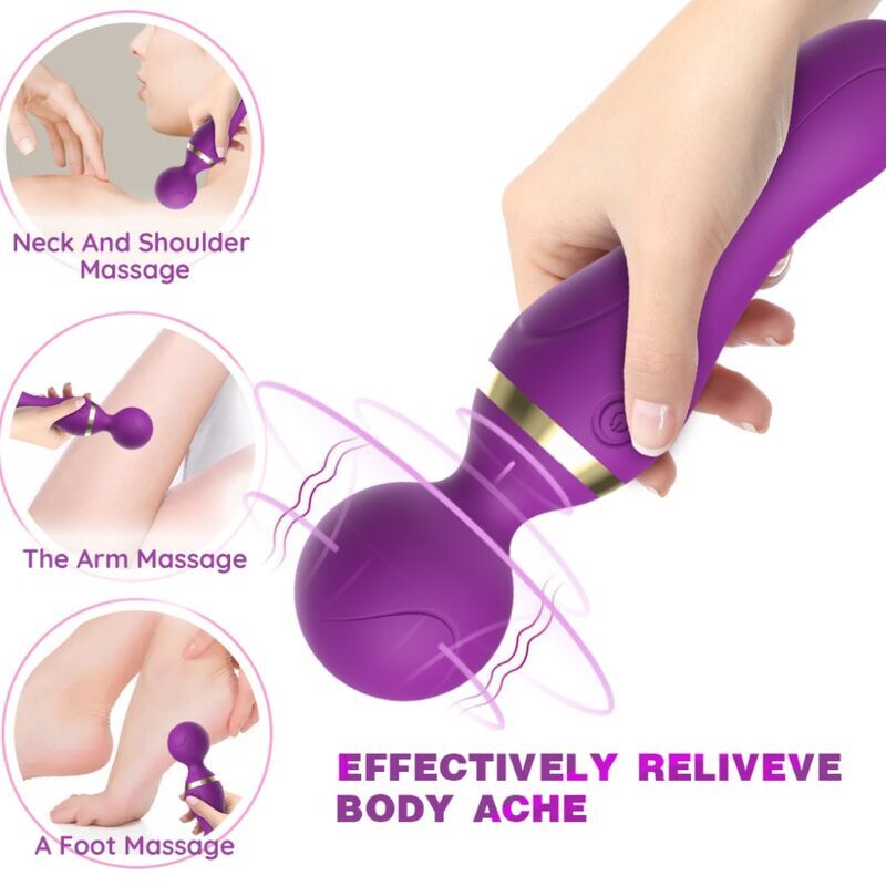 ARMONY - FREEZA MASSAGER & VIBRATEUR TÊTE SUPER FLEXIBLE NOIR2