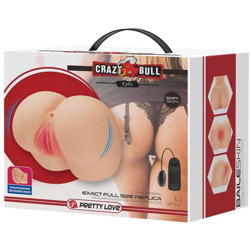 CRAZY BULL - VIBRATEUR RÉALISTE VAGIN ET ANUS KYLIE8