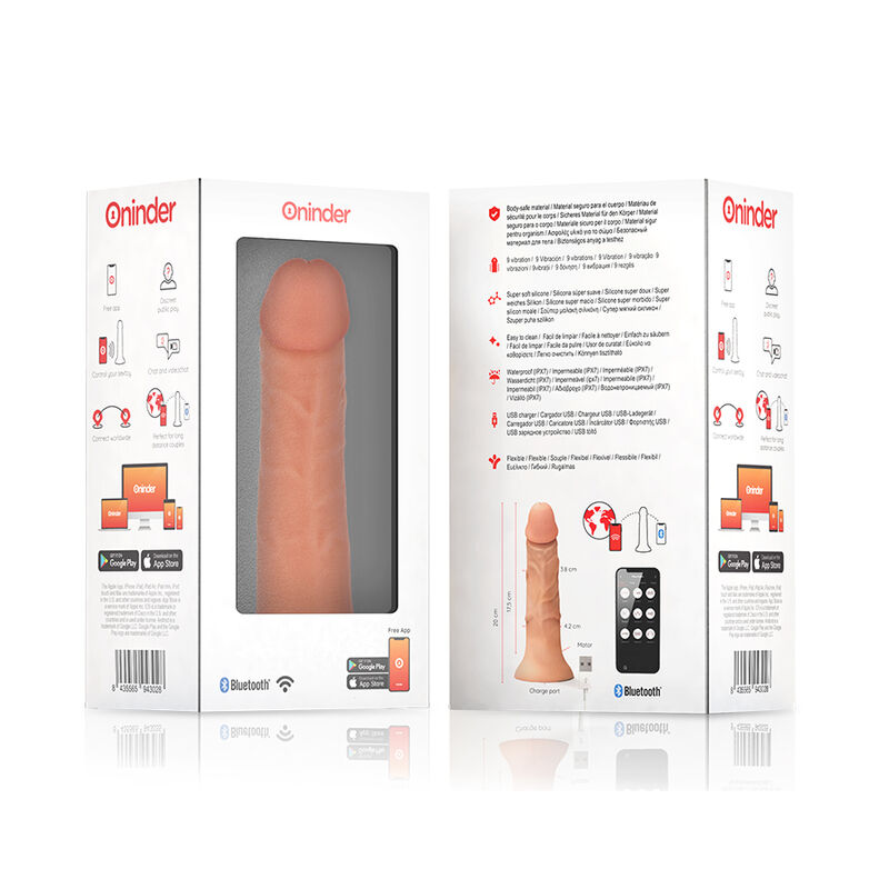ONINDER - GODE VIBRATEUR BOGOTÁ MOYEN 9 VITESSES NATUREL6