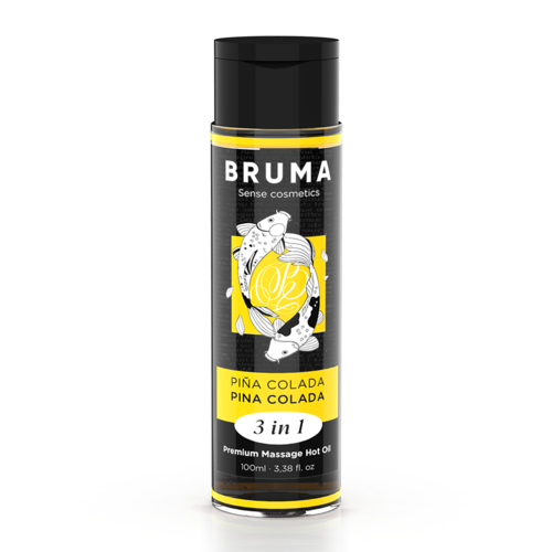 BRUMA - HUILE DE MASSAGE PREMIUM EFFET CHALEUR SAVEUR PINA COLADA 3 EN 1 - 100 ML1