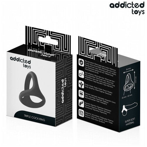 ADDICTED TOYS - ANNEAU PÉNIS TRIPLE ÉPAIS6