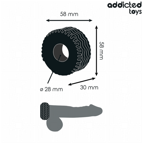 ADDICTED TOYS - ANNEAU PÉNITENSIF EXTRA ÉPAIS3