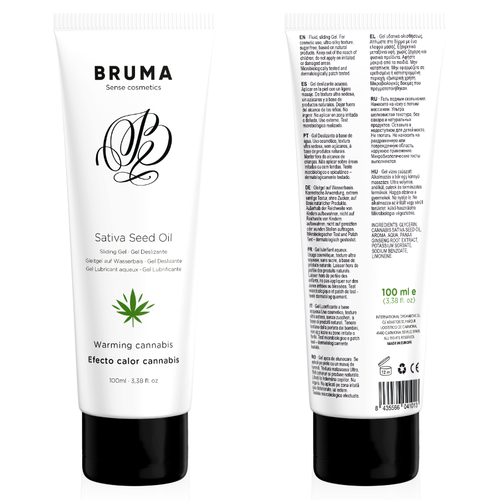 BRUMA - HUILE DE GRAINES DE SATIVA GEL GLISSANT RÉCHAUFFANT SAVEUR DE CANNABIS 100 ML4