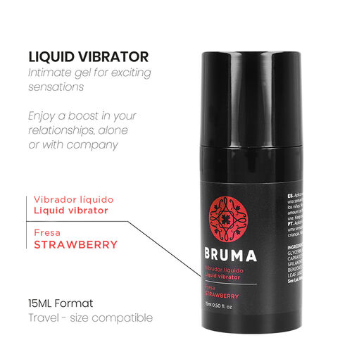 BRUMA - VIBRATEUR LIQUIDE ULTRA GLISSANT FRAISE 15 ML1