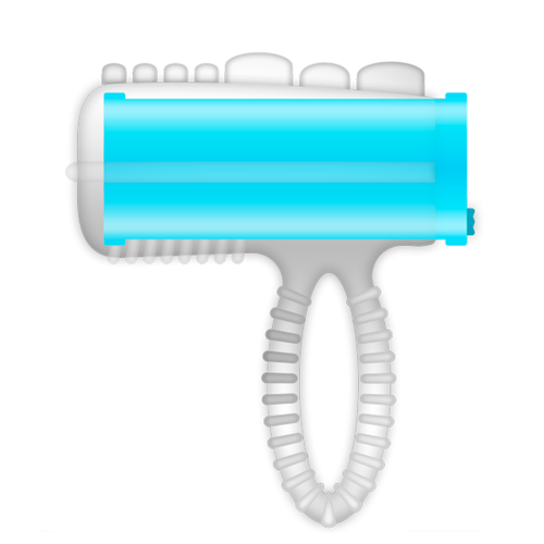 CASUAL LOVE - RING TONGUE VIBRATING BLEU1
