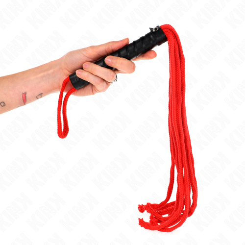 KINK - FOUET CORDE ROUGE 56 CM2
