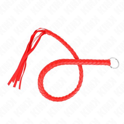 KINK - FOUET SERPENT AVEC ANNEAU ROUGE 65 CM1
