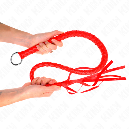 KINK - FOUET SERPENT AVEC ANNEAU ROUGE 65 CM2