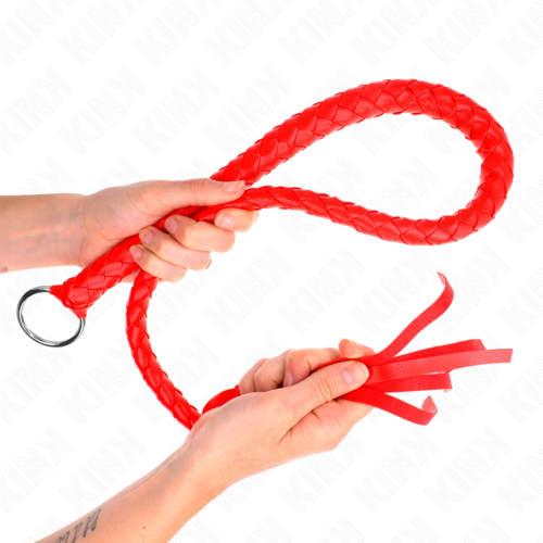 KINK - FOUET SERPENT AVEC ANNEAU ROUGE 65 CM3