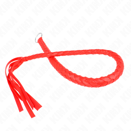 KINK - FOUET SERPENT AVEC ANNEAU ROUGE 65 CM4