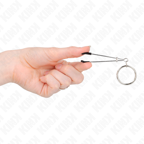 KINK - PINCES À TETONS MINCE AVEC ANNEAU TORIQUE 7 CM3