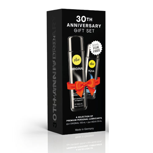 PJUR - COFFRET 30E ANNIVERSAIRE PJUR ORIGINAL 100 ML + PJUR AQUA 30 ML EN CADEAU2