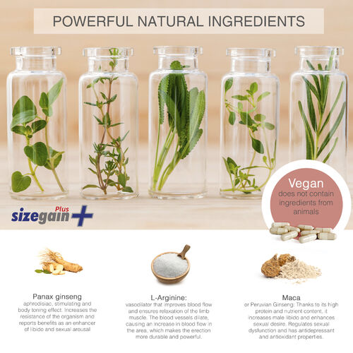 500 COSMETICS - PILULES SIZEGAIN PLUS POUR AGRANDIR LE PÉNIS1
