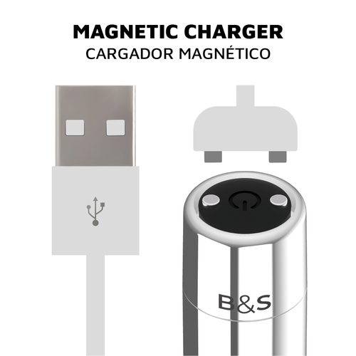 BLACK&SILVER - BALLE MAGNÉTIQUE VIBRANTE KAILAN 2 ARGENT3