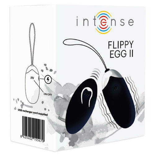 ŒUF VIBRANT TÉLÉCOMMANDÉ INTENSE FLIPPY II NOIR – Image 5