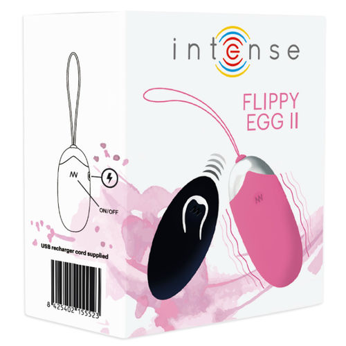 INTENSE - OEUF VIBRANT FLIPPY II AVEC TÉLÉCOMMANDE ROSE4