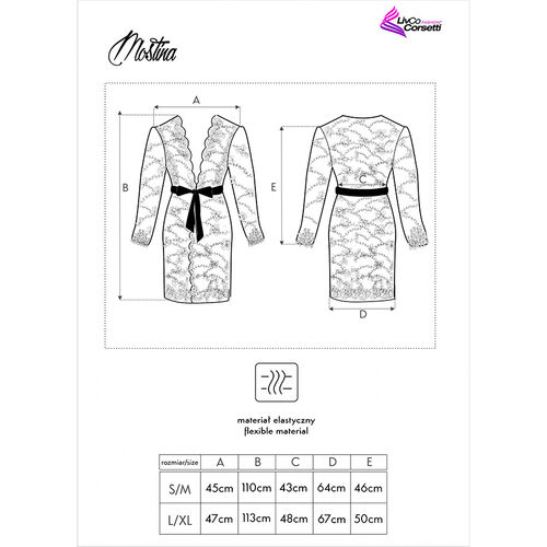 LIVCO CORSETTI FASHION - MOSTINA PEIGNOIR NOIRE – Image 5